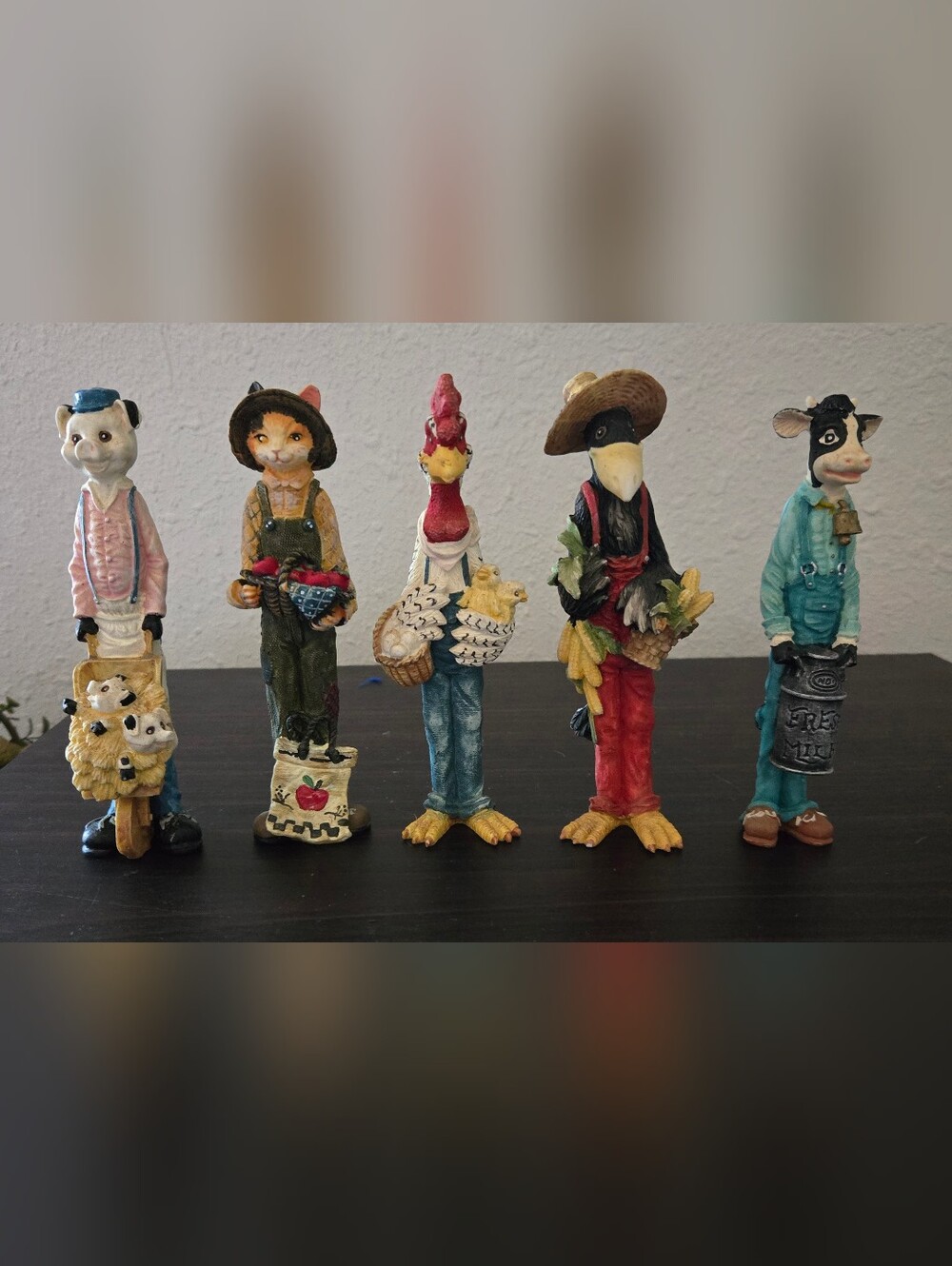 Lot of 5 Russ Berrie tall figurines